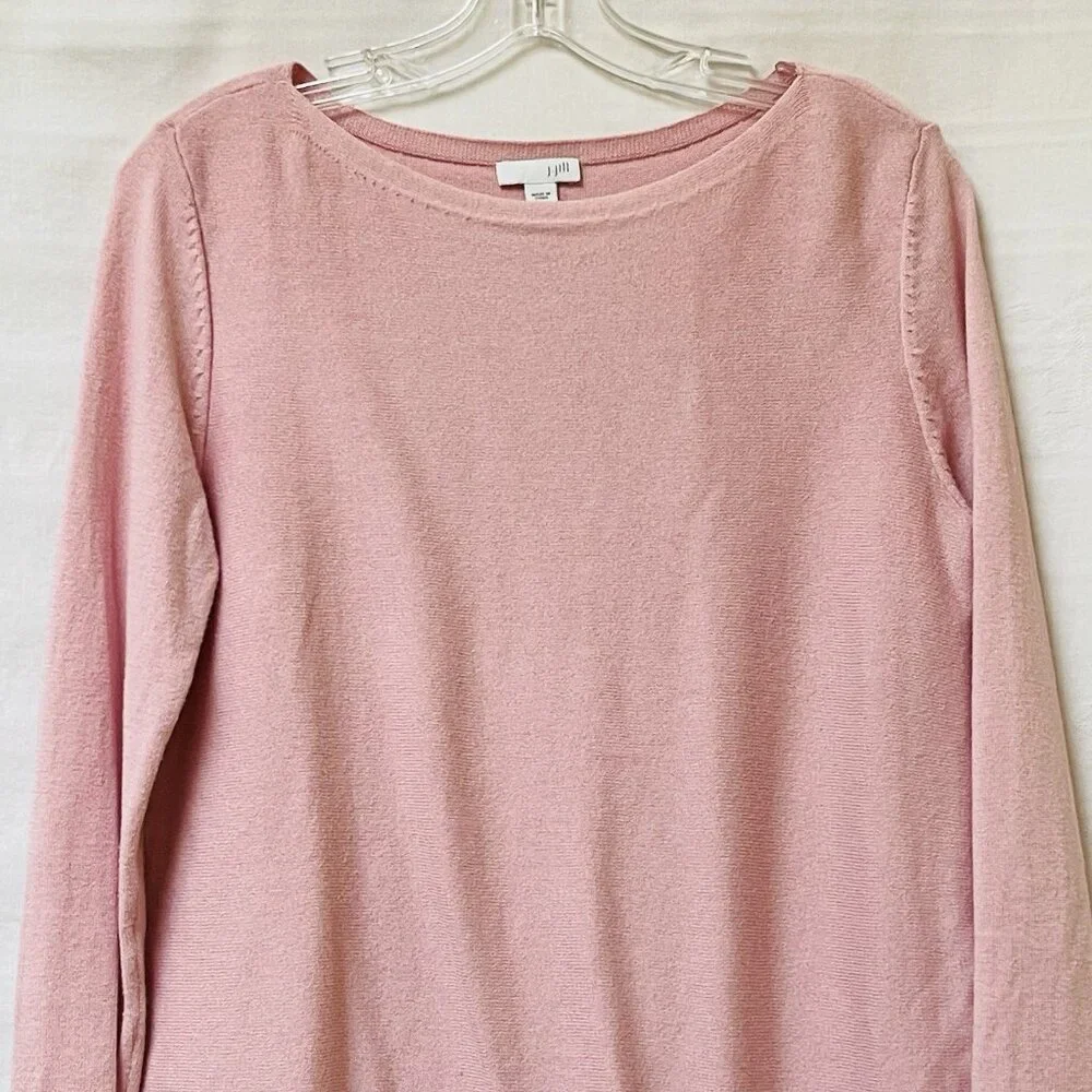J Jill Womens XS Pink Oversized Knit Tunic Sweater Party Classic Lagenlook - Picture 2 of 9